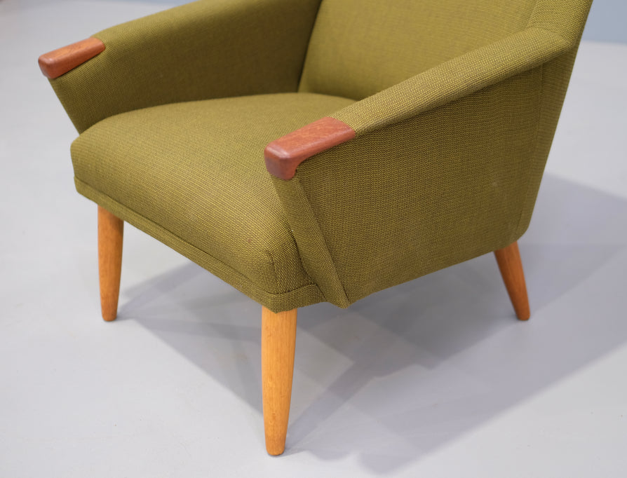 Mid-Century Lounge Chair in New Upholstery