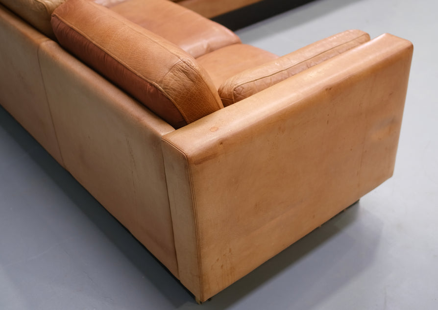 Danish Corner Sofa in Leather