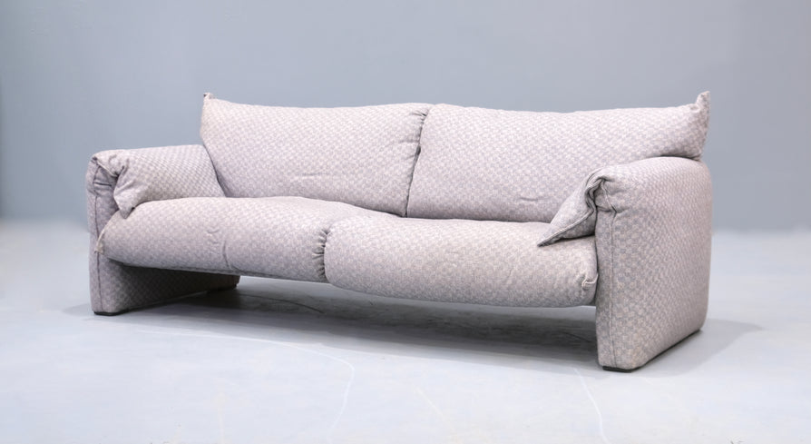 1980s Three Seater Sofa in Wool
