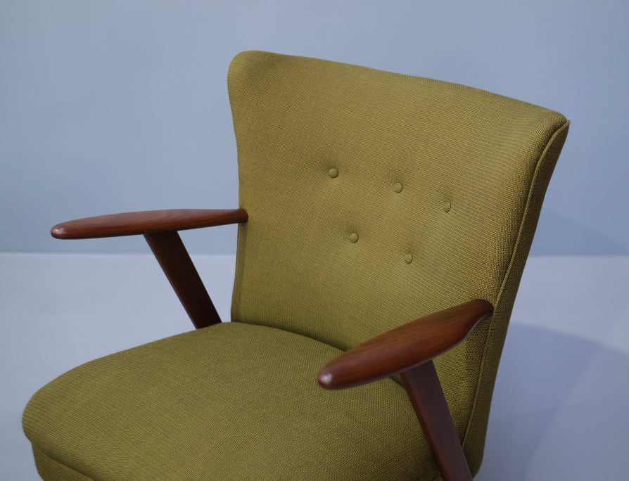 Danish Lounge Chair in New Wool