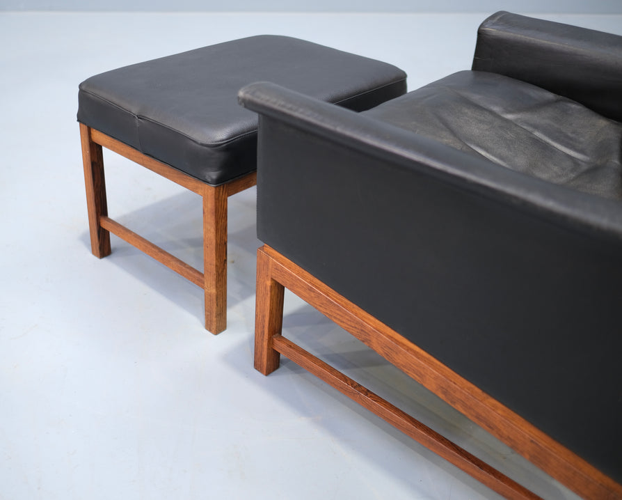 Kai Lyngfeldt Larsen Lounge Chair & Footstool