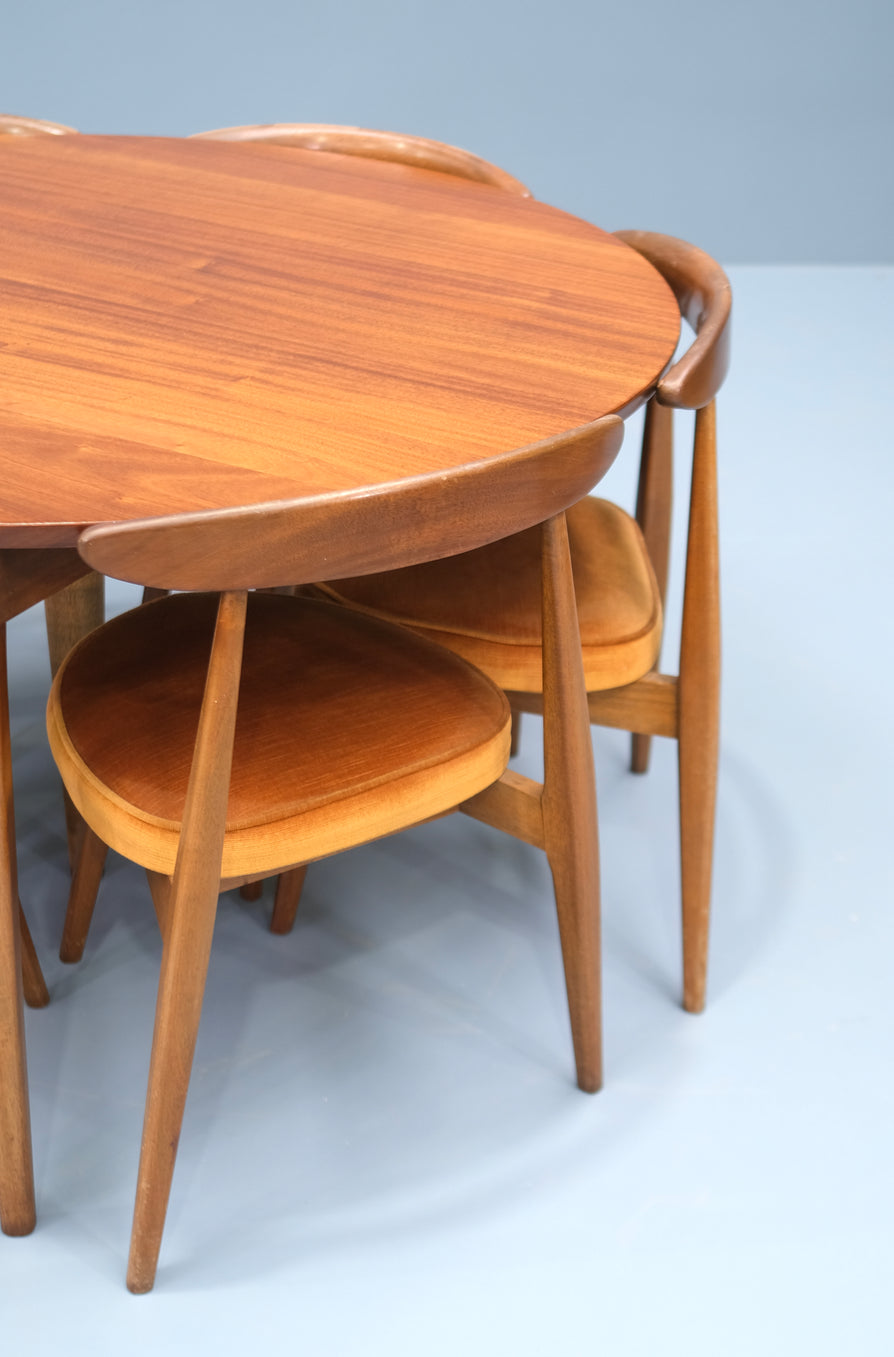 Mid-Century Dining Chair and Table Set