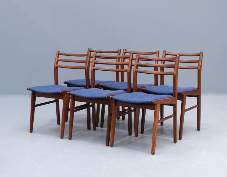 Six Danish Dining Chairs in Teak