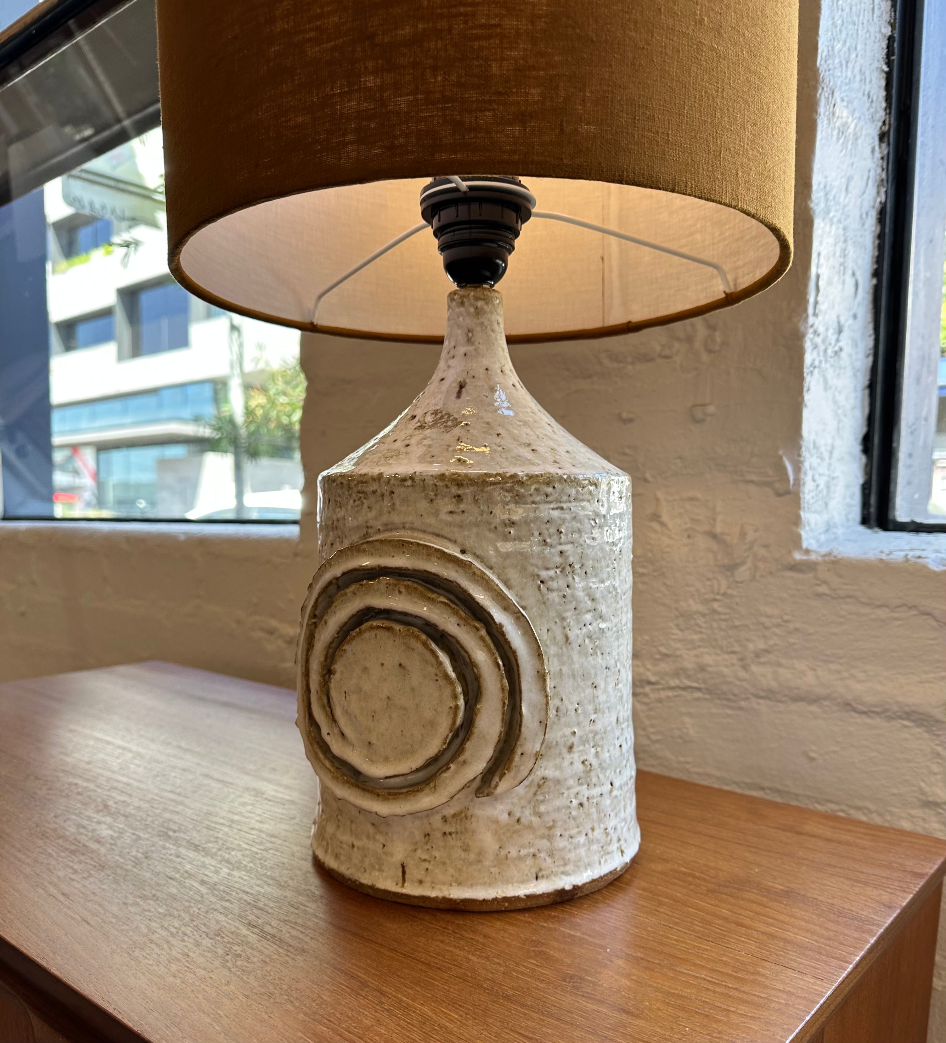 Large best sale pottery lamp