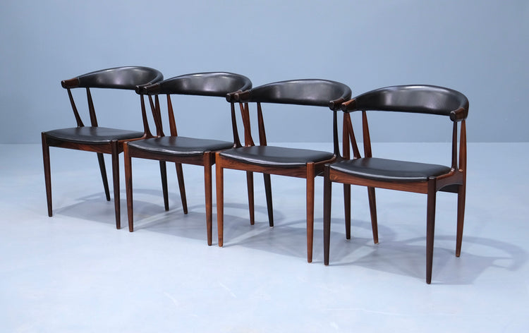 Four Johannes Andersen BA113 Dining Chairs in Rosewood