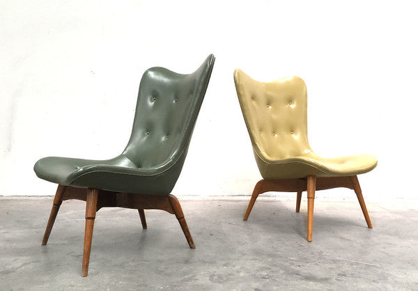 FOR HIRE ONLY: Pair of Grant Featherston R152 Contour Chairs