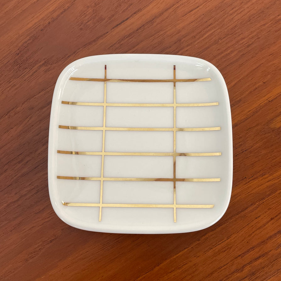 Marimekko Plate - Tiiliskivi in Gold