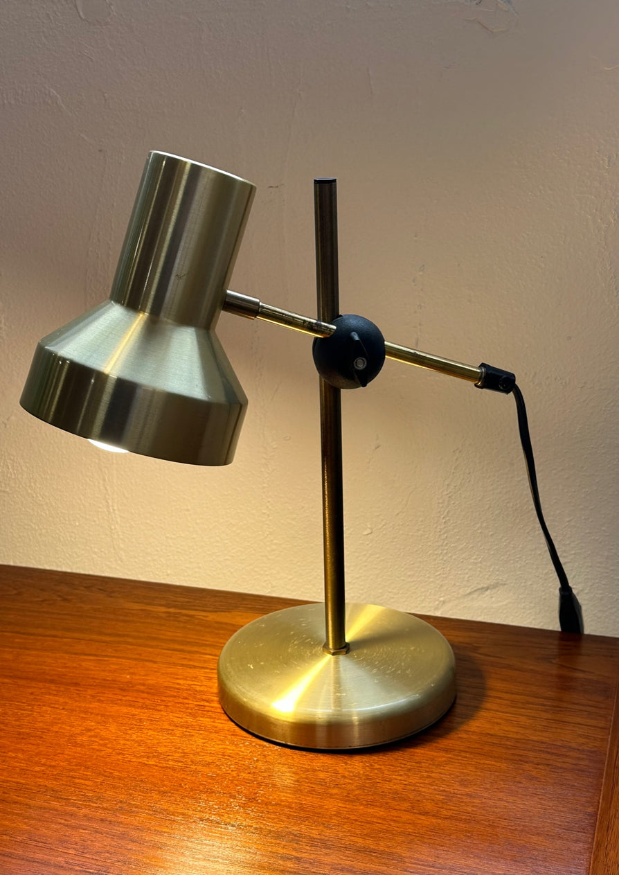 Mid-Century Desk Lamp in Brass