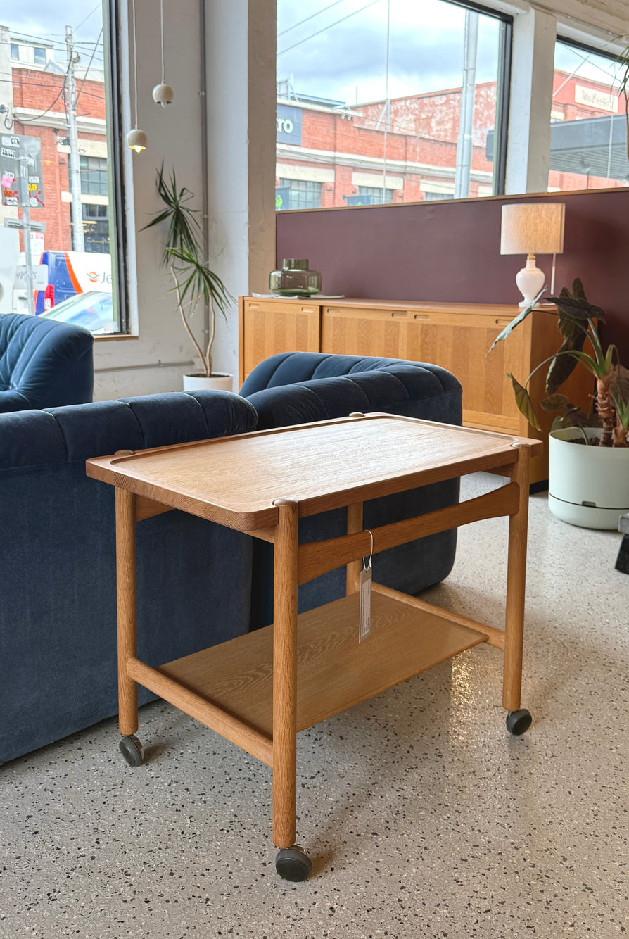 Hans Wegner Serving Trolley Cart In Oak