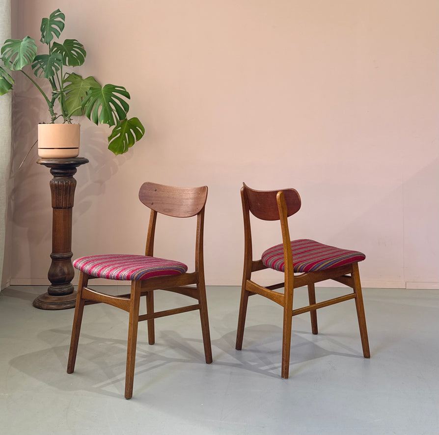 Four Jelly Bean Danish Dining Chairs