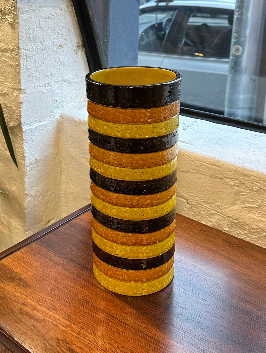 Tall Banded Bitossi Vase