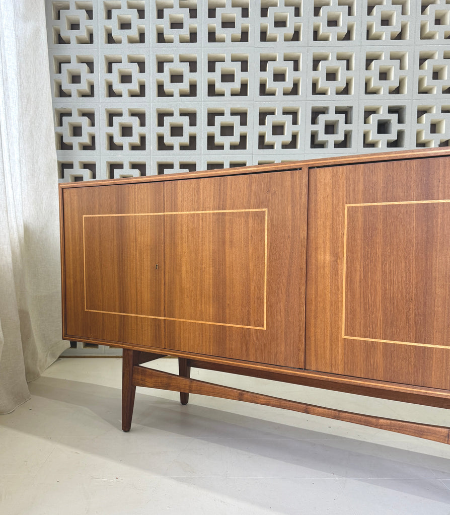 Mid-Century Sideboard with Inlaid Detail