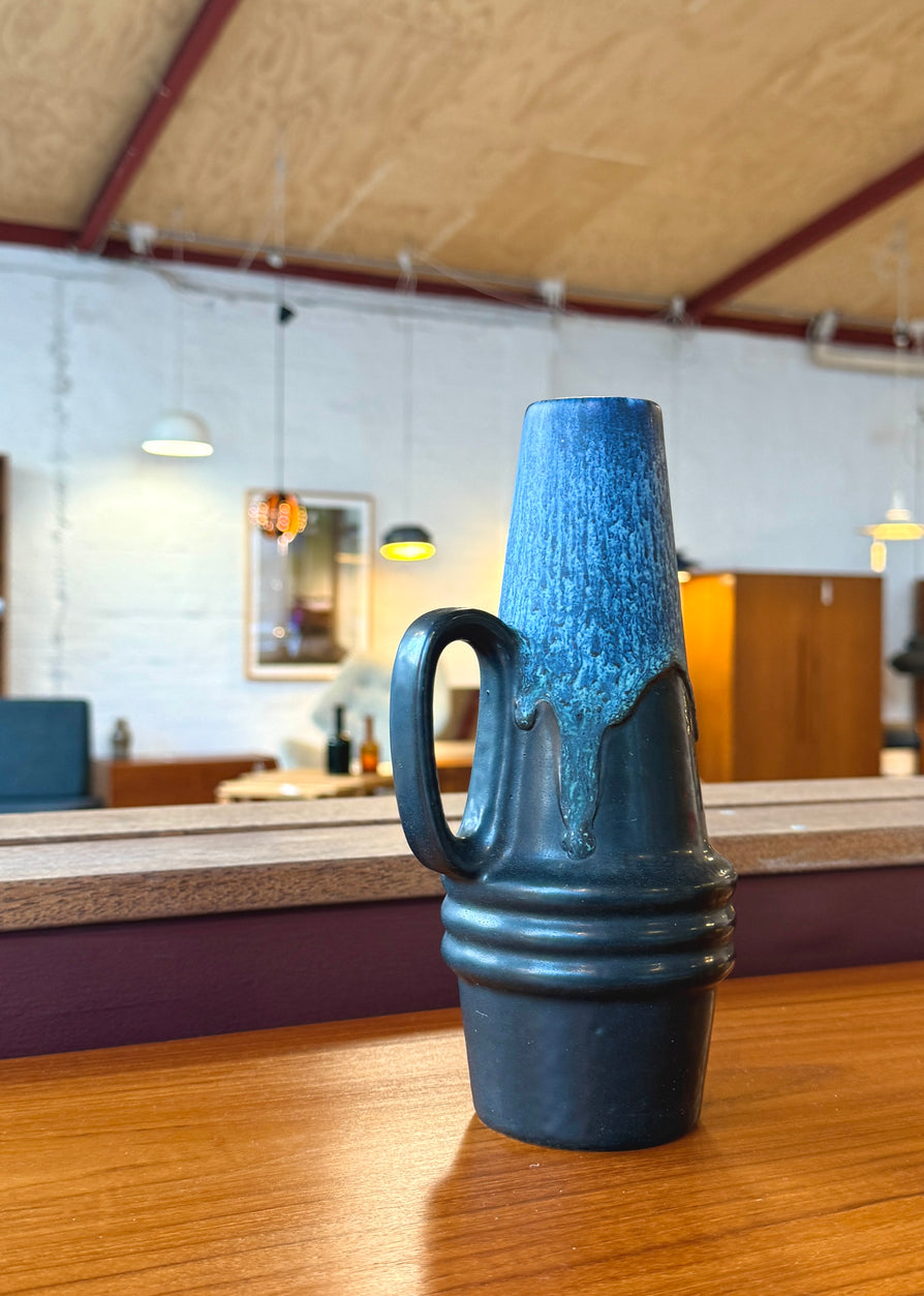 Fat Lava West German Handled Vase - Scheurich