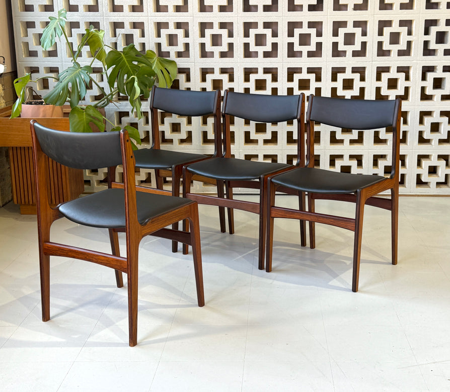 Four Eric Buch Dining Chairs in Rosewood