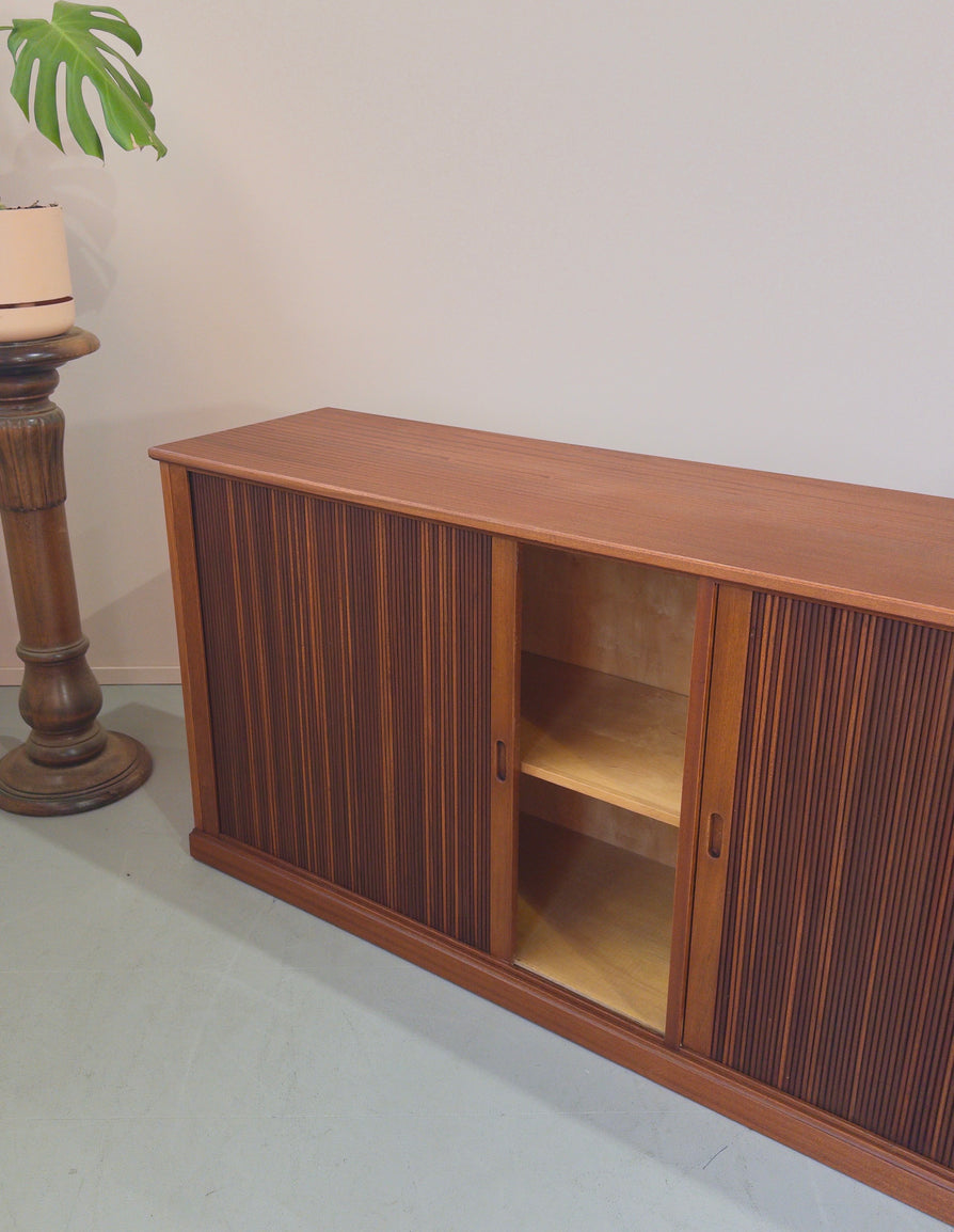 Danish Sideboard / Console with Tambour Doors