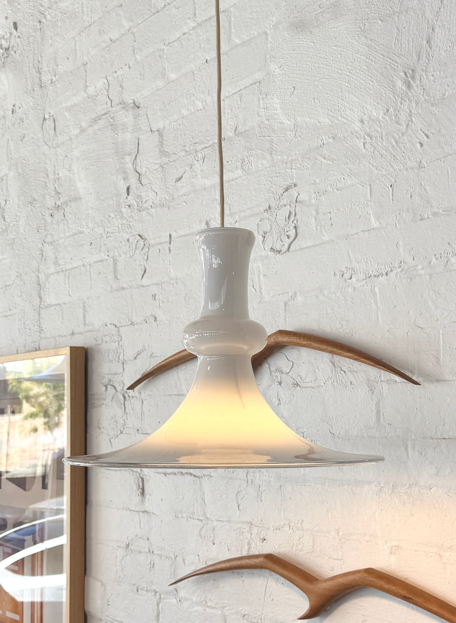 Holmegaard Etude Pendant in White Glass