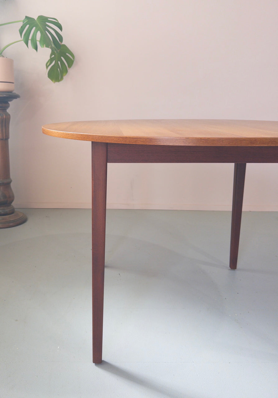 Round Danish Dining Table in Teak