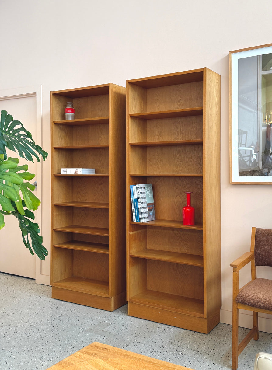 Tall Carlo Jensen for Hundevad Bookcase in Oak