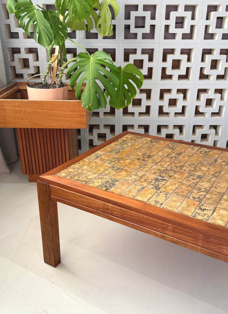 1970s Tile Top Coffee Table