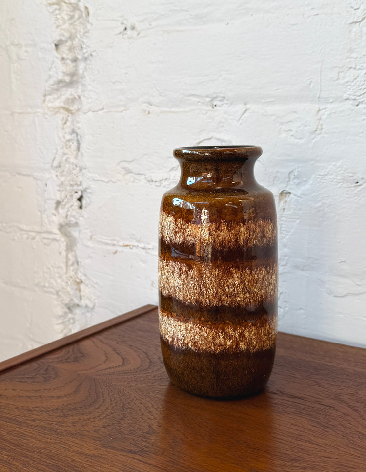 West German Fat Lava Table Vase - Scheurich