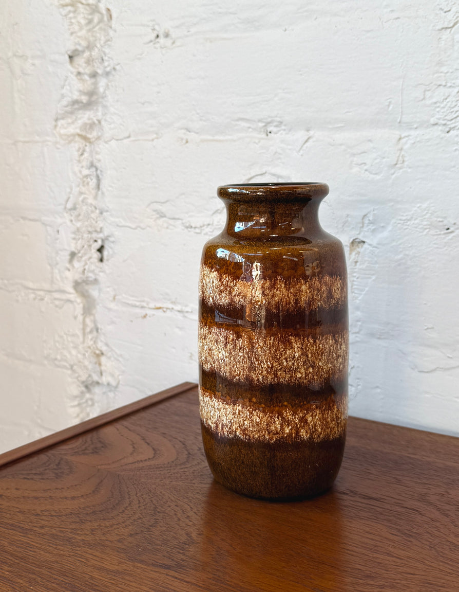 West German Fat Lava Table Vase - Scheurich
