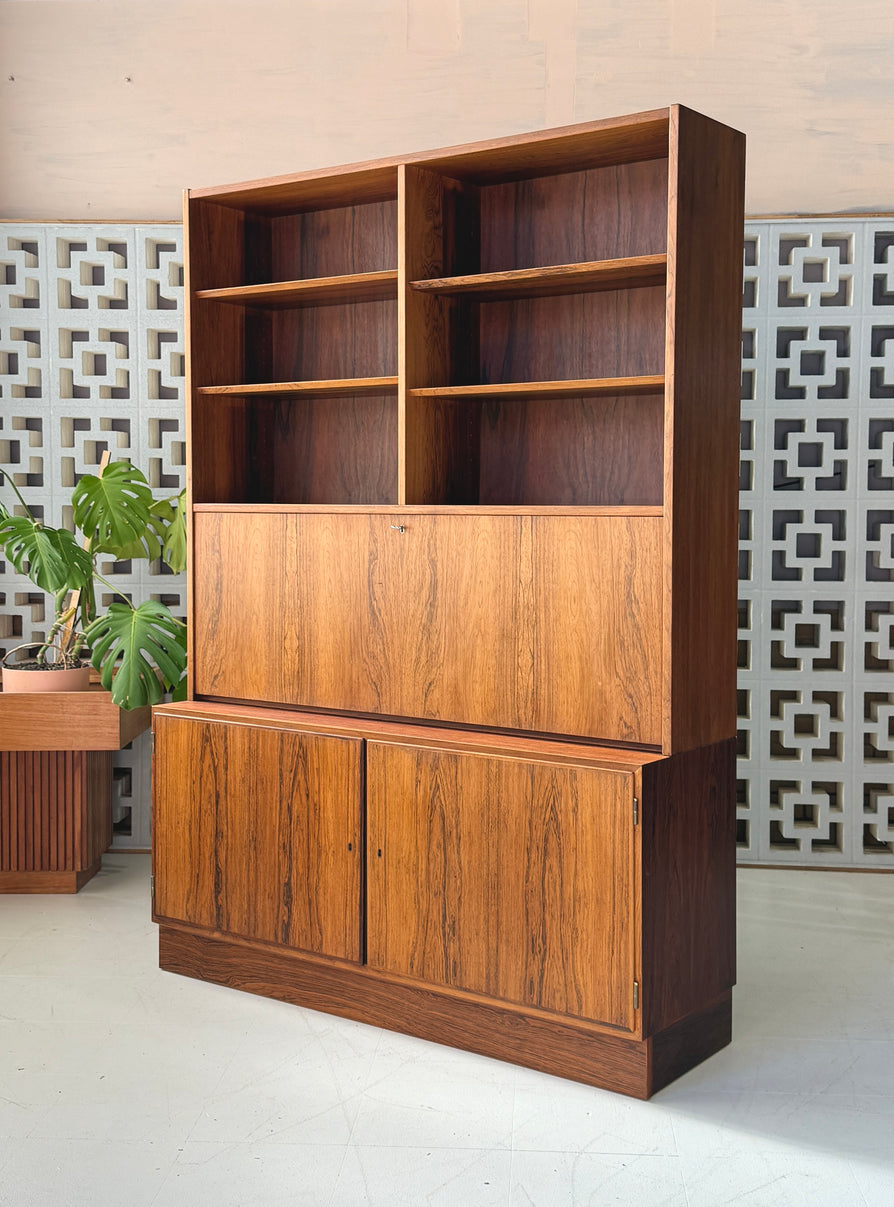 Carlo Jensen for Poul Hundevad Wall Unit / Desk in Rosewood