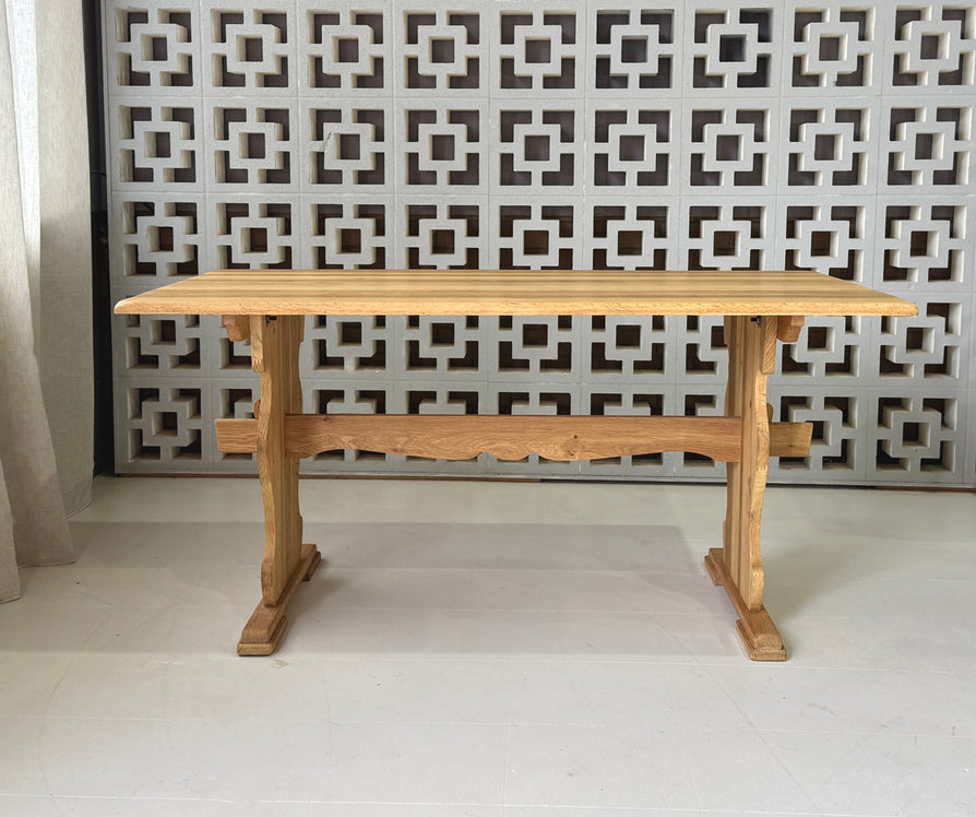 Danish Farmhouse Kitchen Table / Desk in Oak