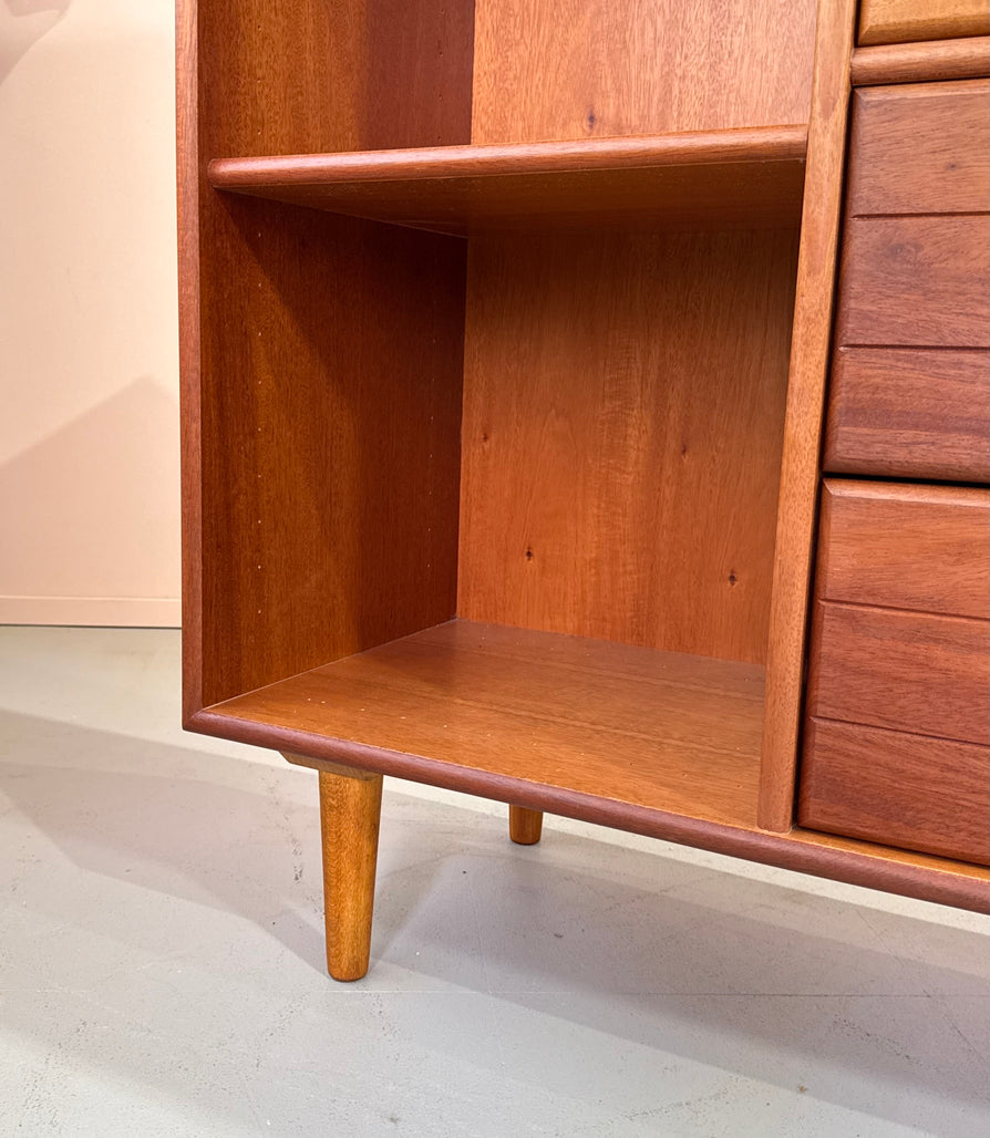 Mid-Sized Danish Bookcase / Chest Unit in Teak