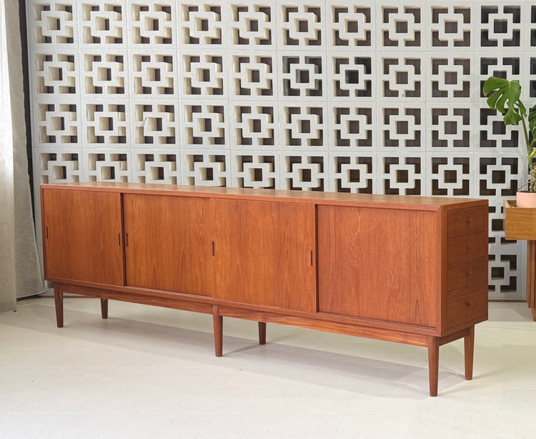 Long Danish Sideboard in Teak