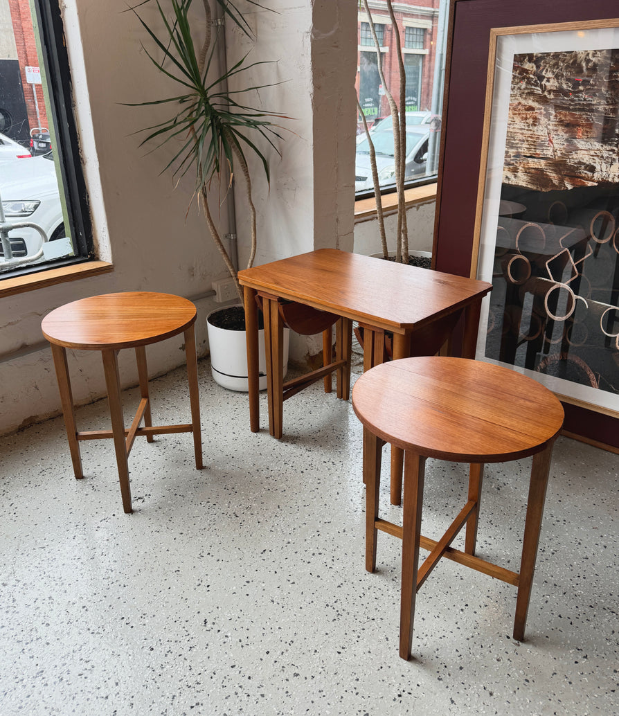 Poul Hundevad Nest of Tables in Teak