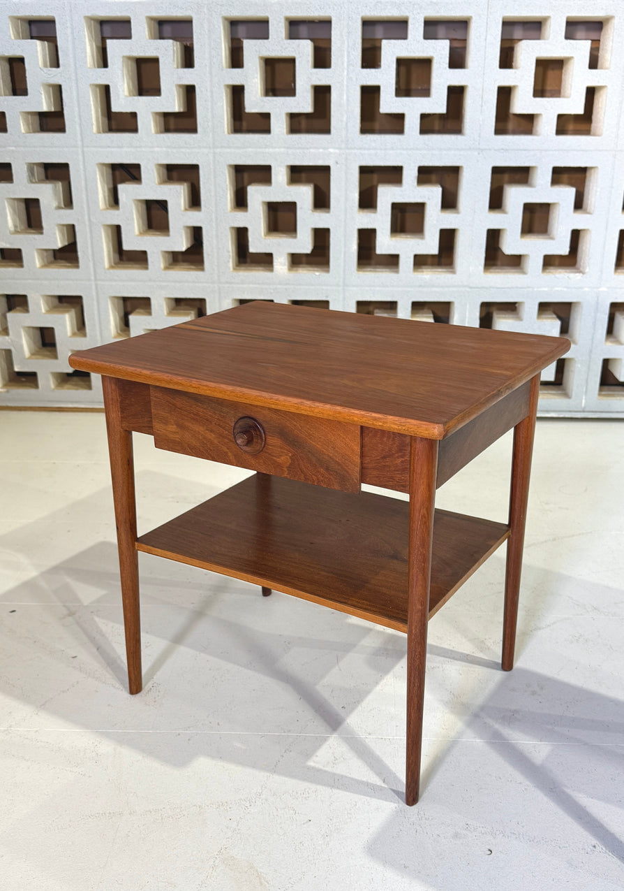 Pair of Danish Bedside Tables in Mahogany