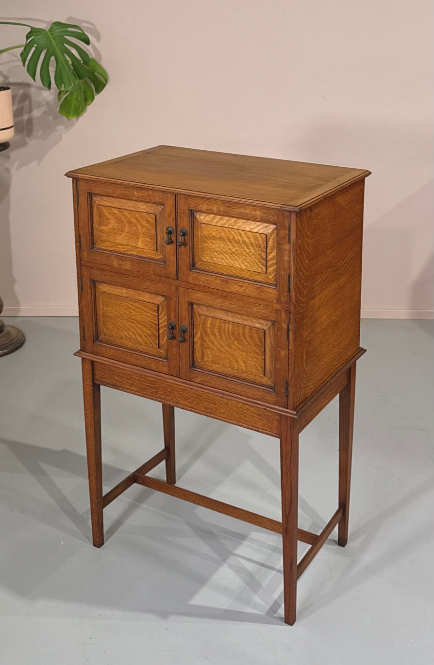Elevated Cabinet in English Oak