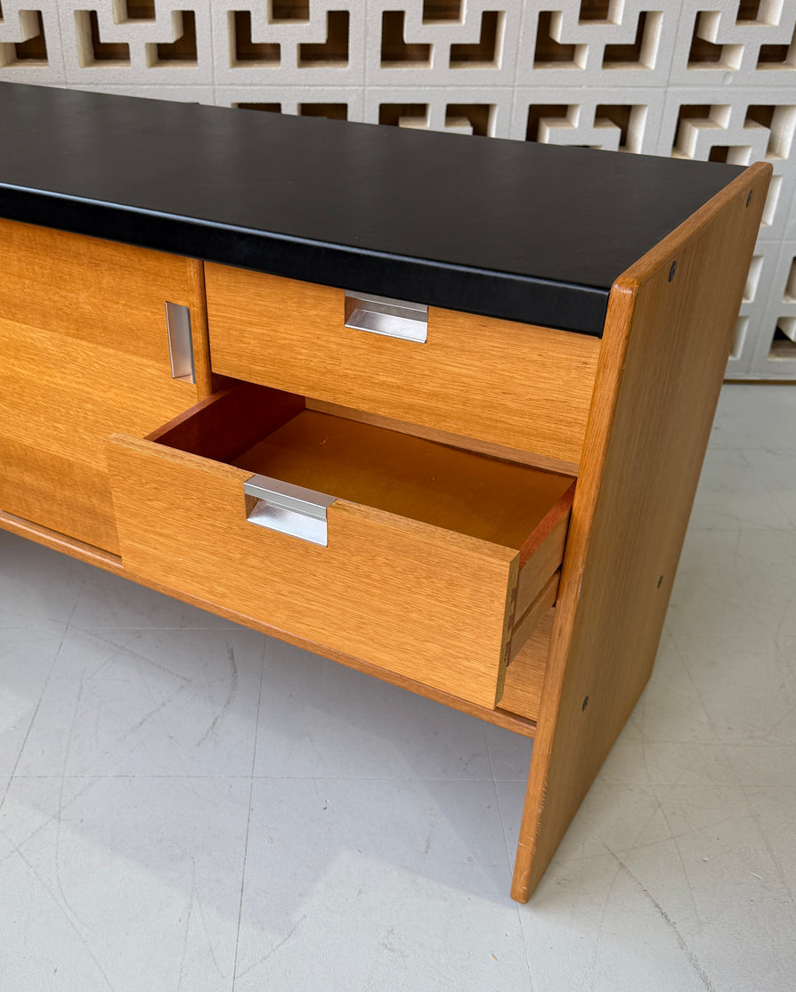 Mid-Century Sideboard / Desk Return in Oak