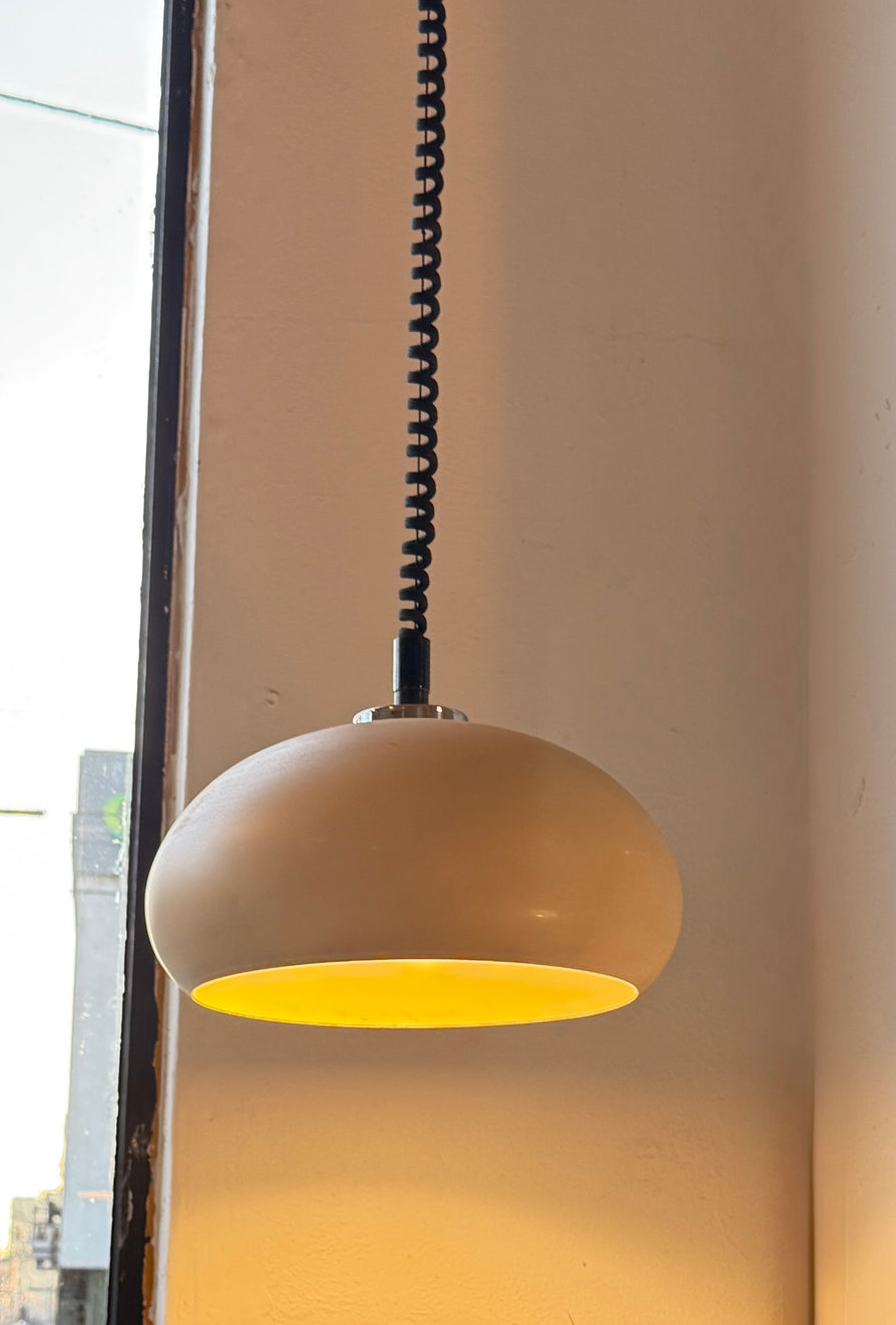 Mid-Century Pendant with Retracting Mechanism