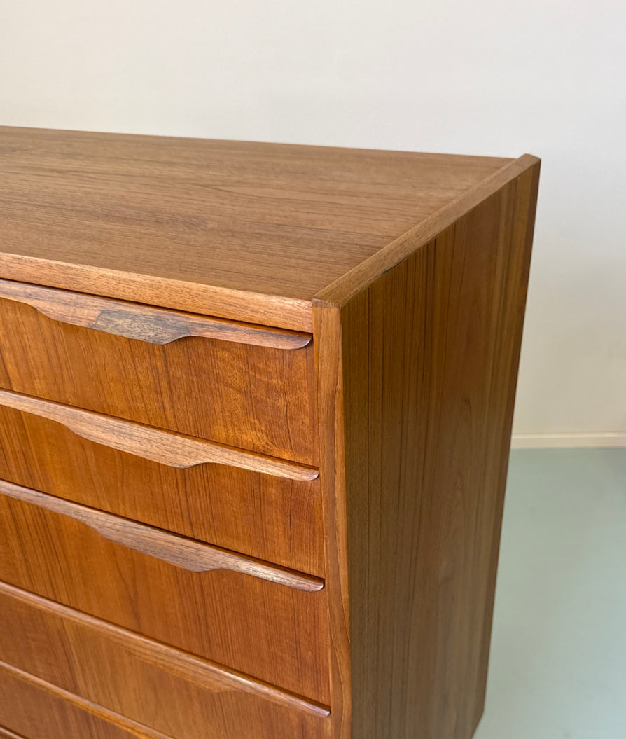 Wide Danish Tallboy in Teak