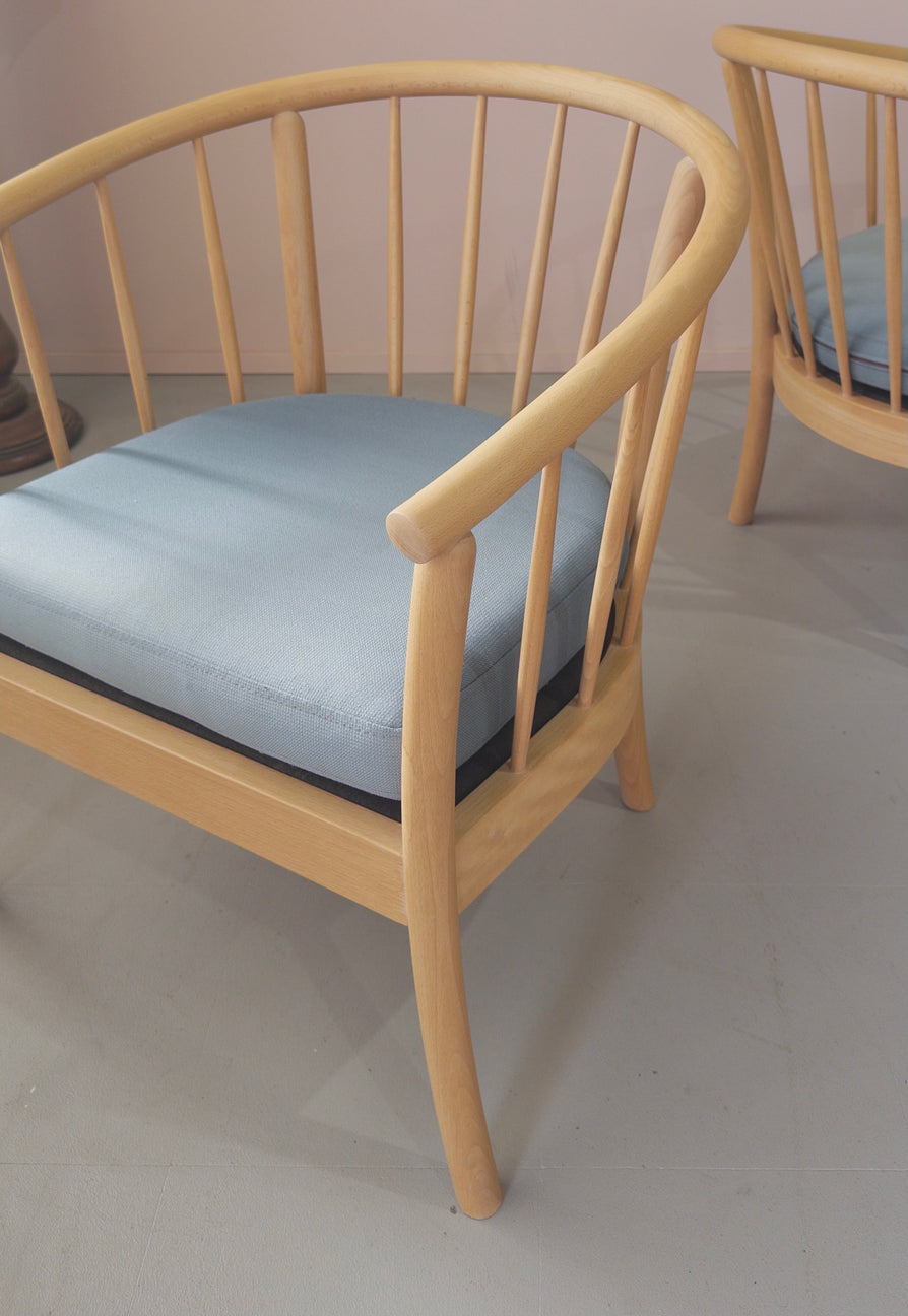 Danish Spindle-Back Lounge Chair