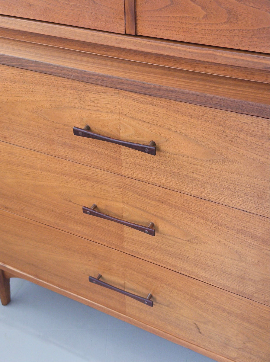 American Mid-Century Cabinet in Walnut & Rosewood