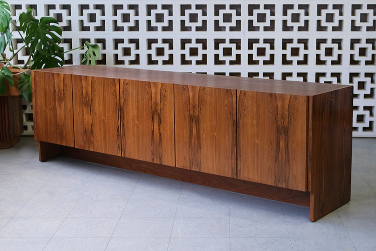 English Low-Profile Sideboard in Rosewood