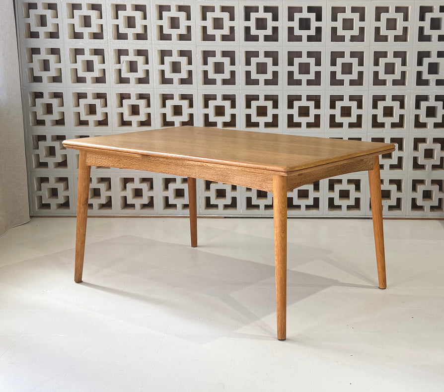 Danish Extension Dining Table in European Oak