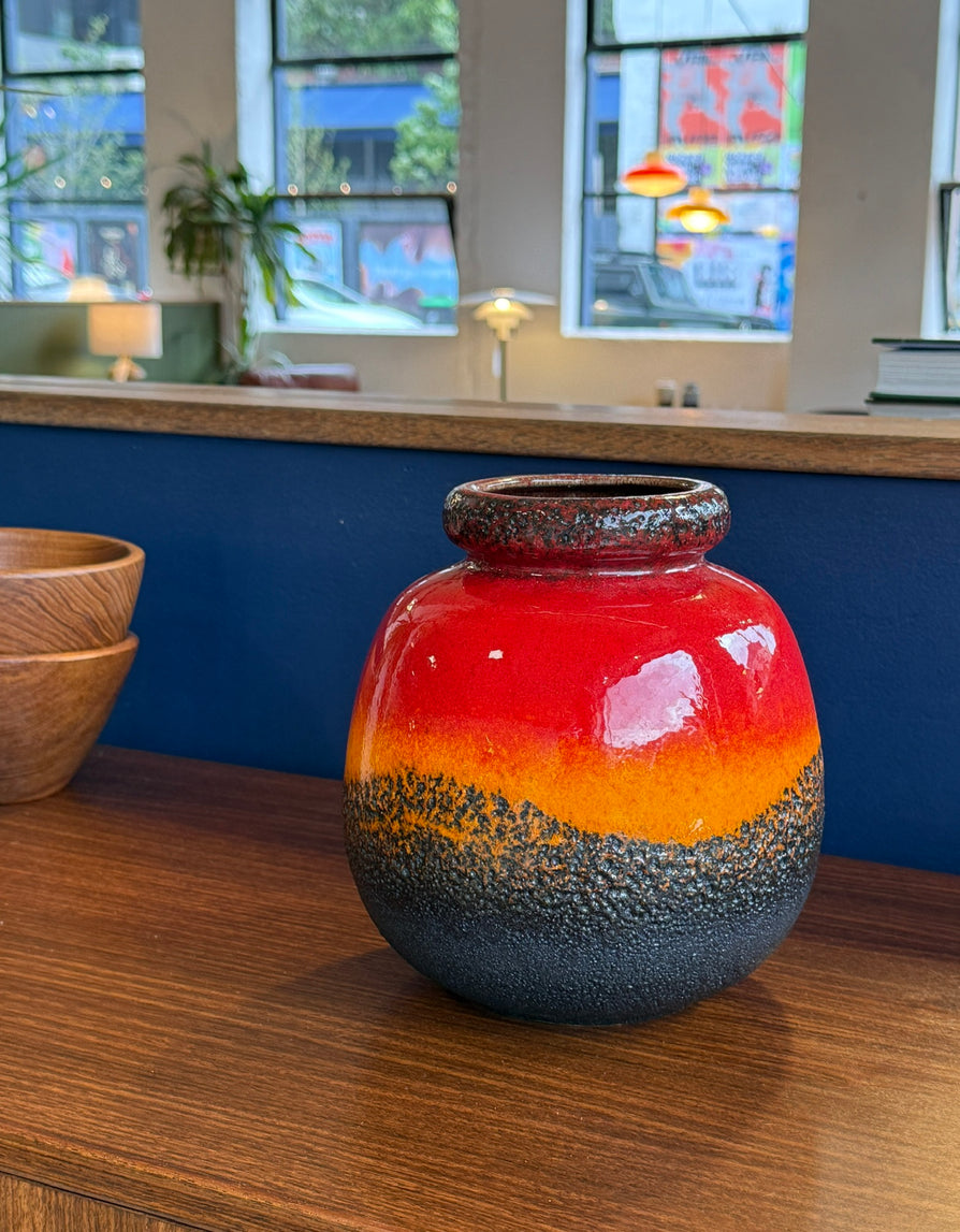 Fat Lava "lava burst" West German Vase - Scheurich