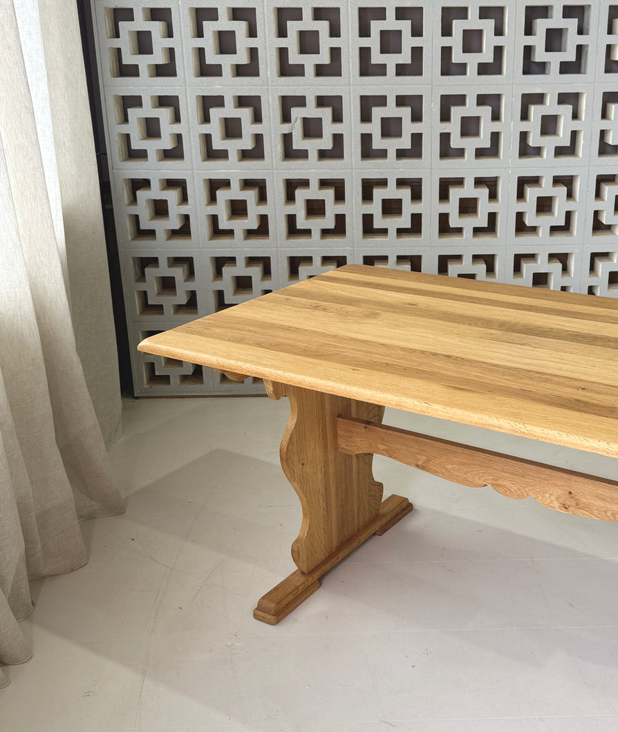 Danish Farmhouse Kitchen Table / Desk in Oak