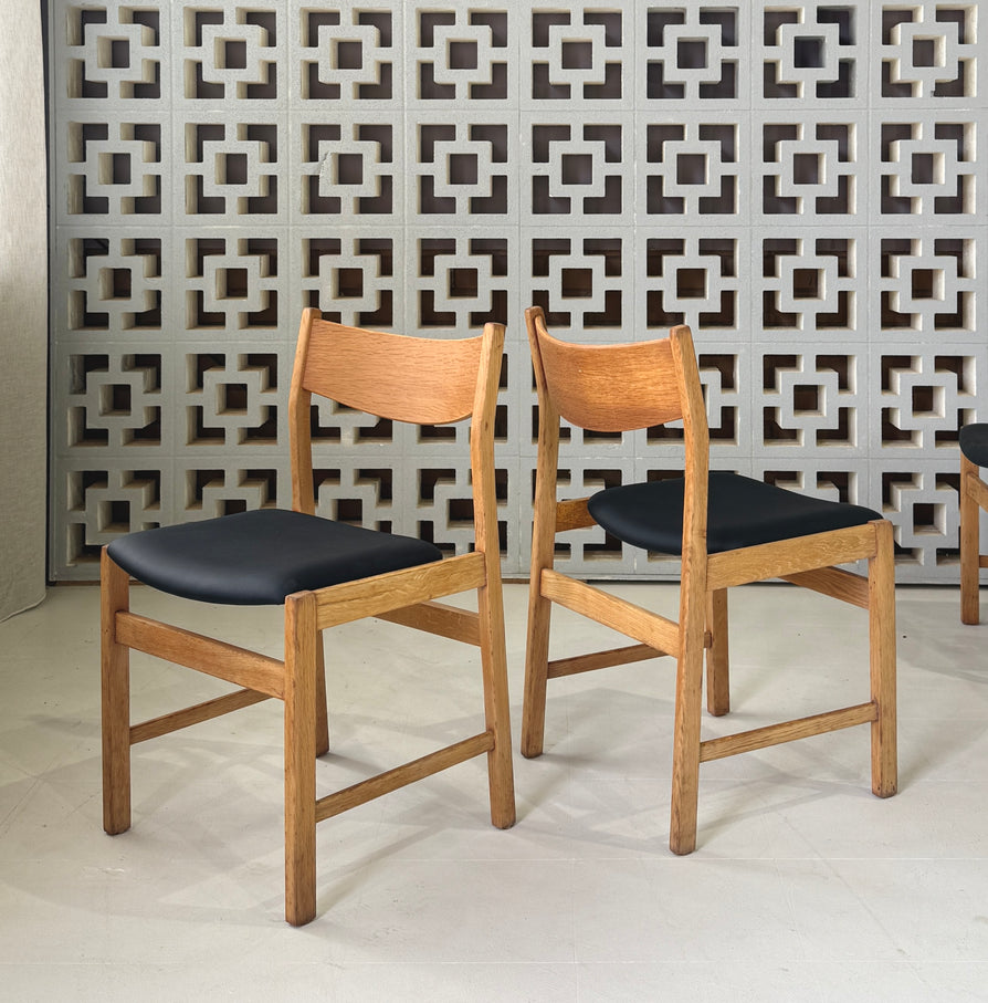 Set of Four Oak Dining Chairs by Farstrup