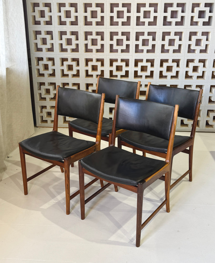 Four Kai Lyngfeldt-Larsen Dining Chairs in Rosewood