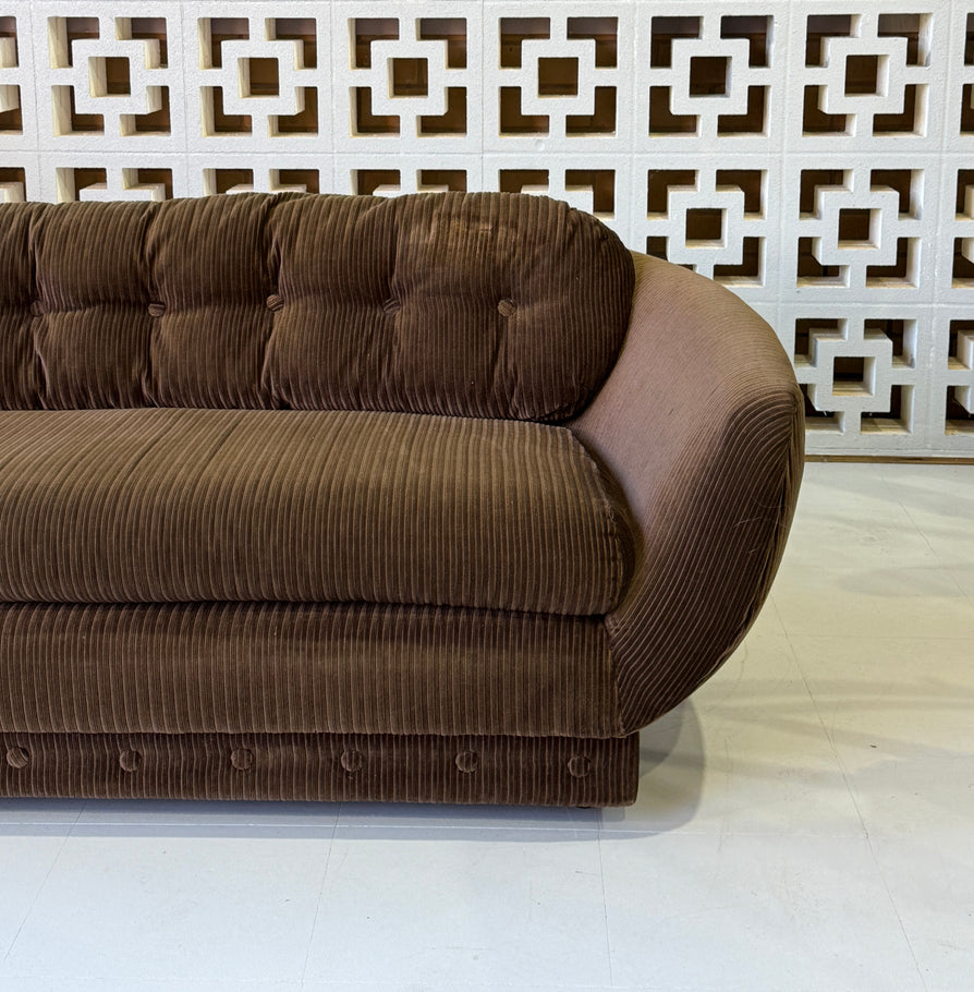 1970s Lounge Suite in Original Velvet Corduroy