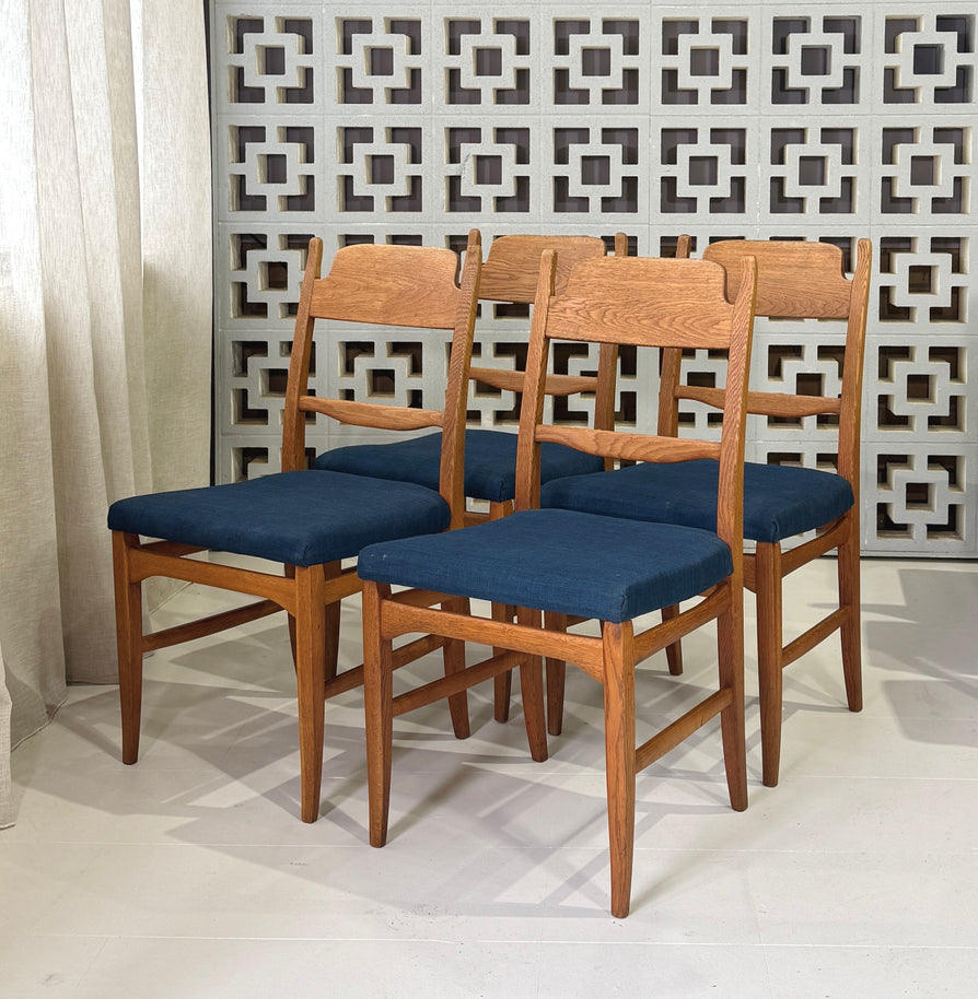 Four Carl Malmsten Dining Chairs in Oak