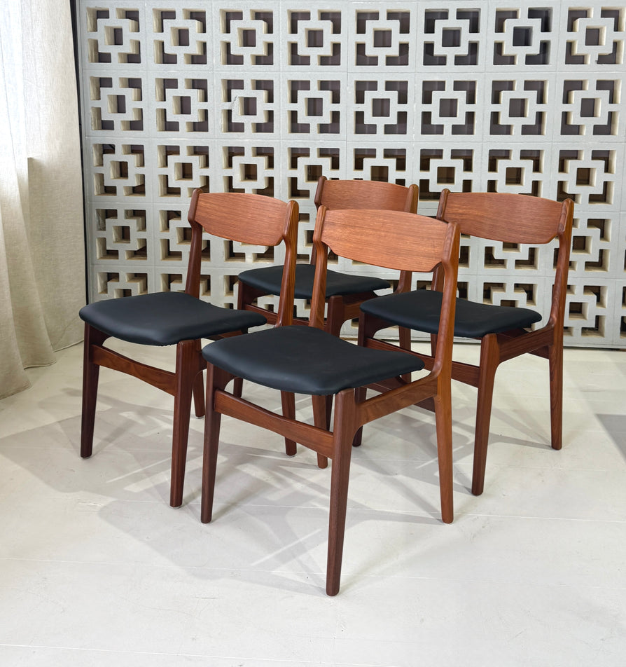 Set of Four Findahls Dining Chairs in Teak