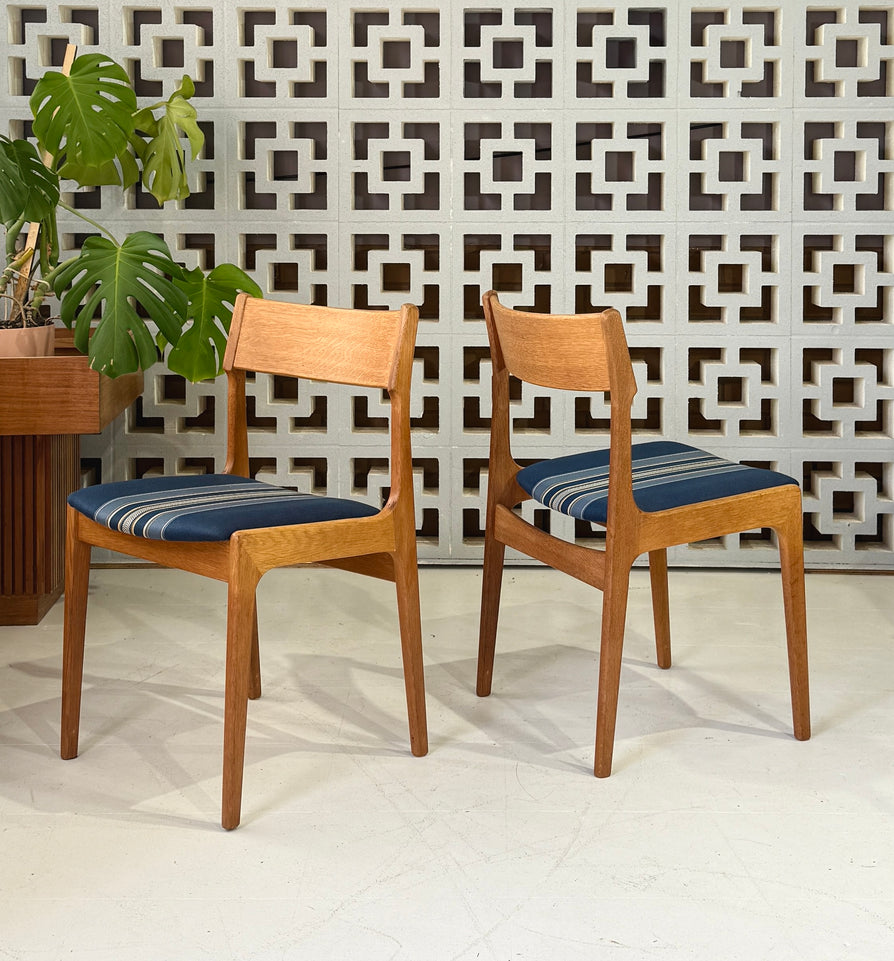 Six Danish Dining Chairs in Oak