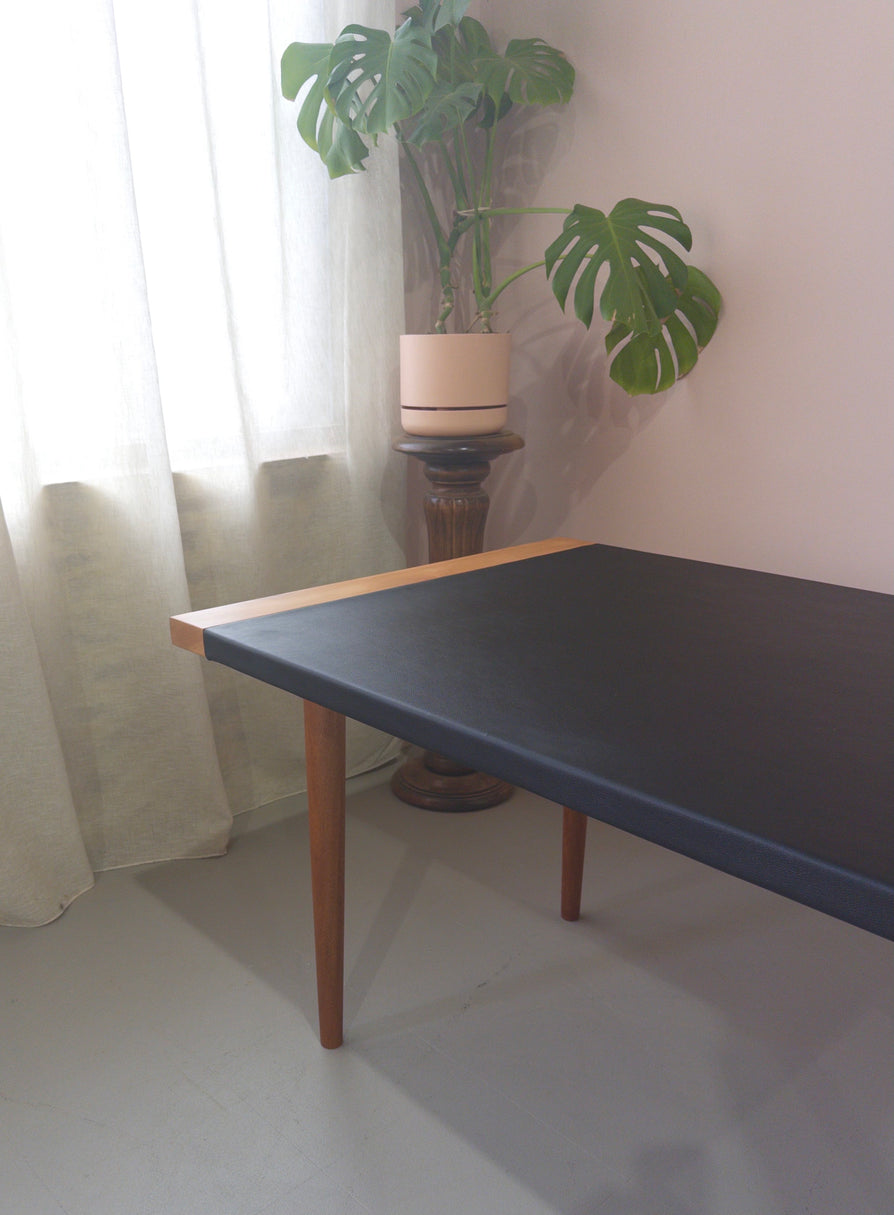 Danish Soft-Pad Desk in Redwood Nordic Pine