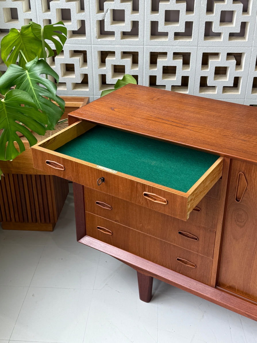 Long Danish Sideboard in Teak