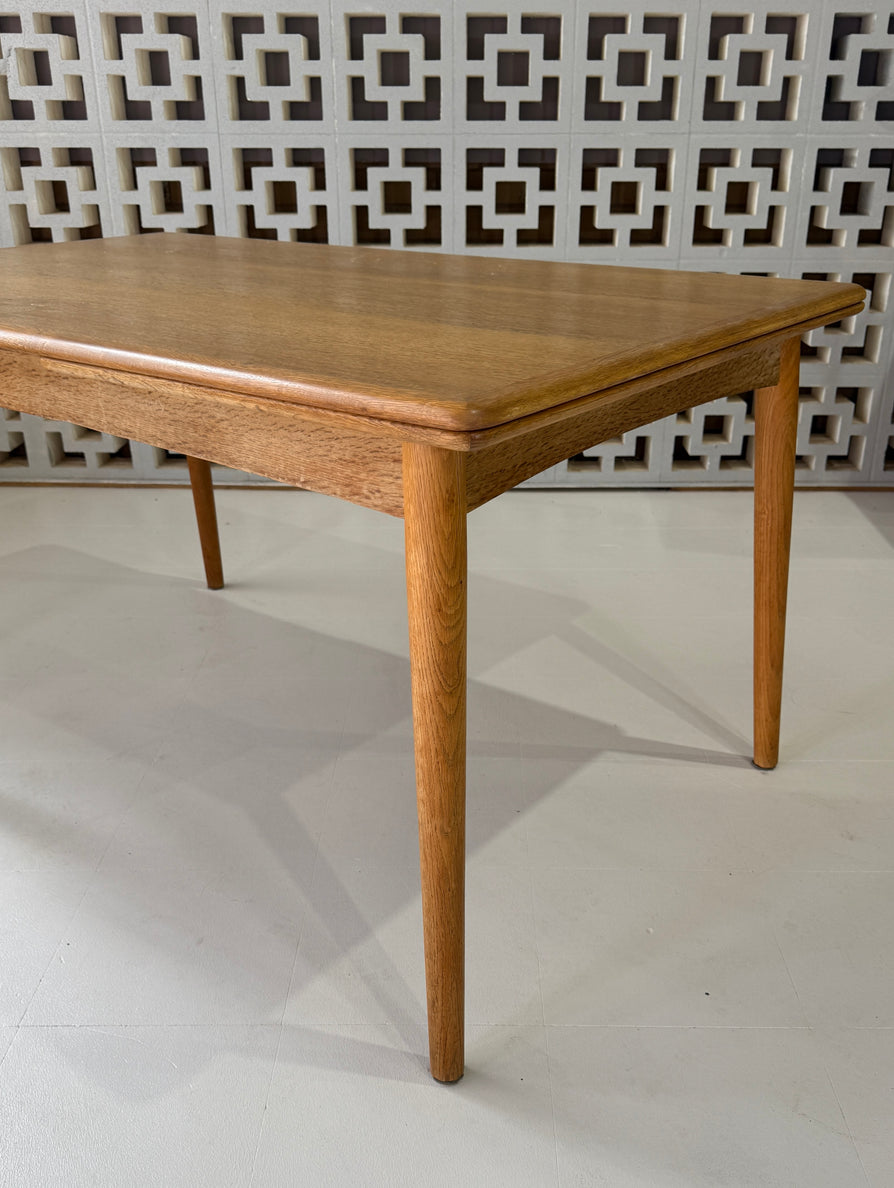 Danish Extension Dining Table in European Oak